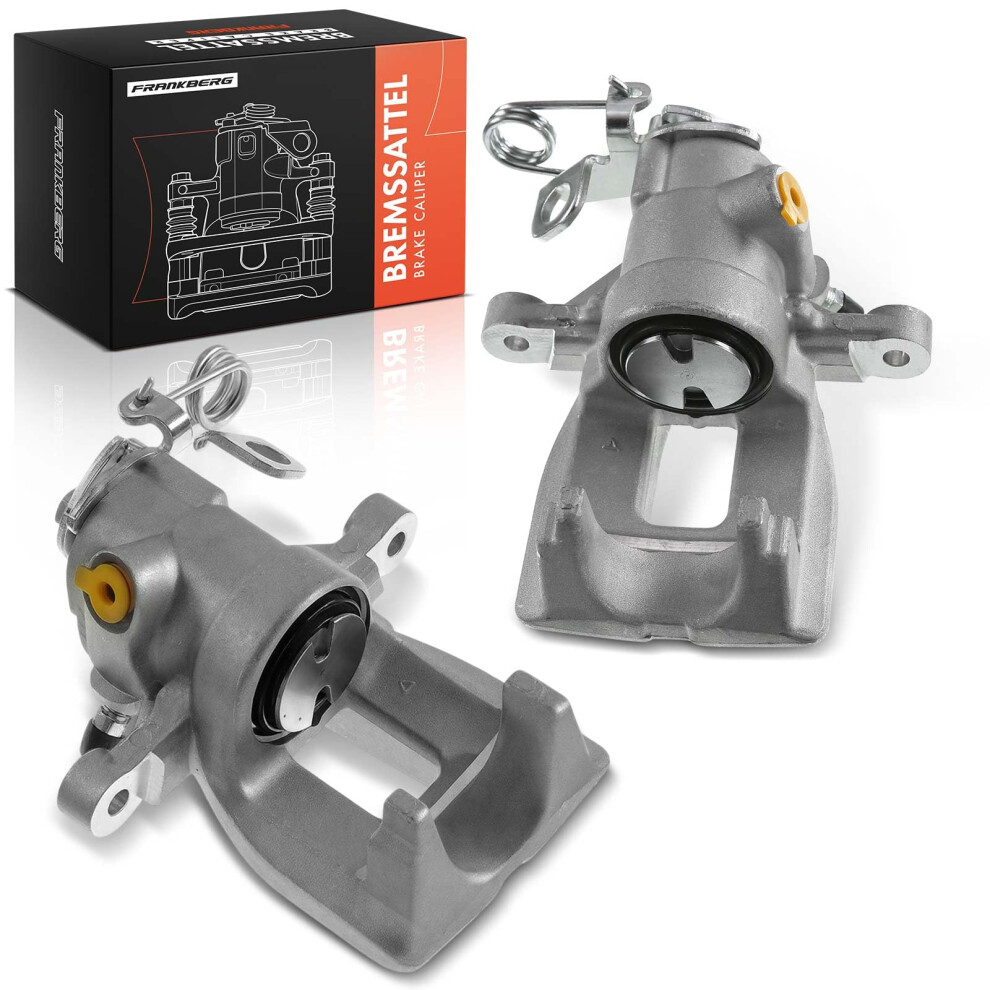 Frankberg 2X Brake Caliper Disc Brake Rear Cast Aluminium Compatible With 207 Wa Wc 207 Cc Wd 207 Sw Wk Replace# 4400.T0 5051226493270