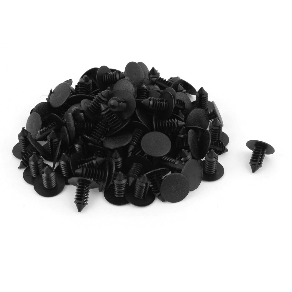Sourcingmap 100Pcs 8Mm Plastic Fastener Rivet Clips Bumper Shield Retainer 5051226492167