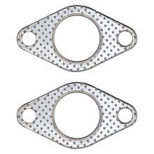 YGQ Exhaust Gasket 2 Bolt for Muffler Flange Manifold High Temperature Graphite w/Fire Ring 2 Pcs (1.5 Inch-37mm)