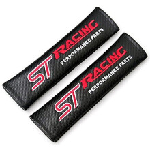 Protrex UK ST Racing Carbon Fibre Seat Belt Shoulder Pads for Fiesta Focus Mondeo Kuga