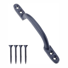 SUL Black Cast Iron Hot Bed Handles with Screw for Indoor or Outdoor U