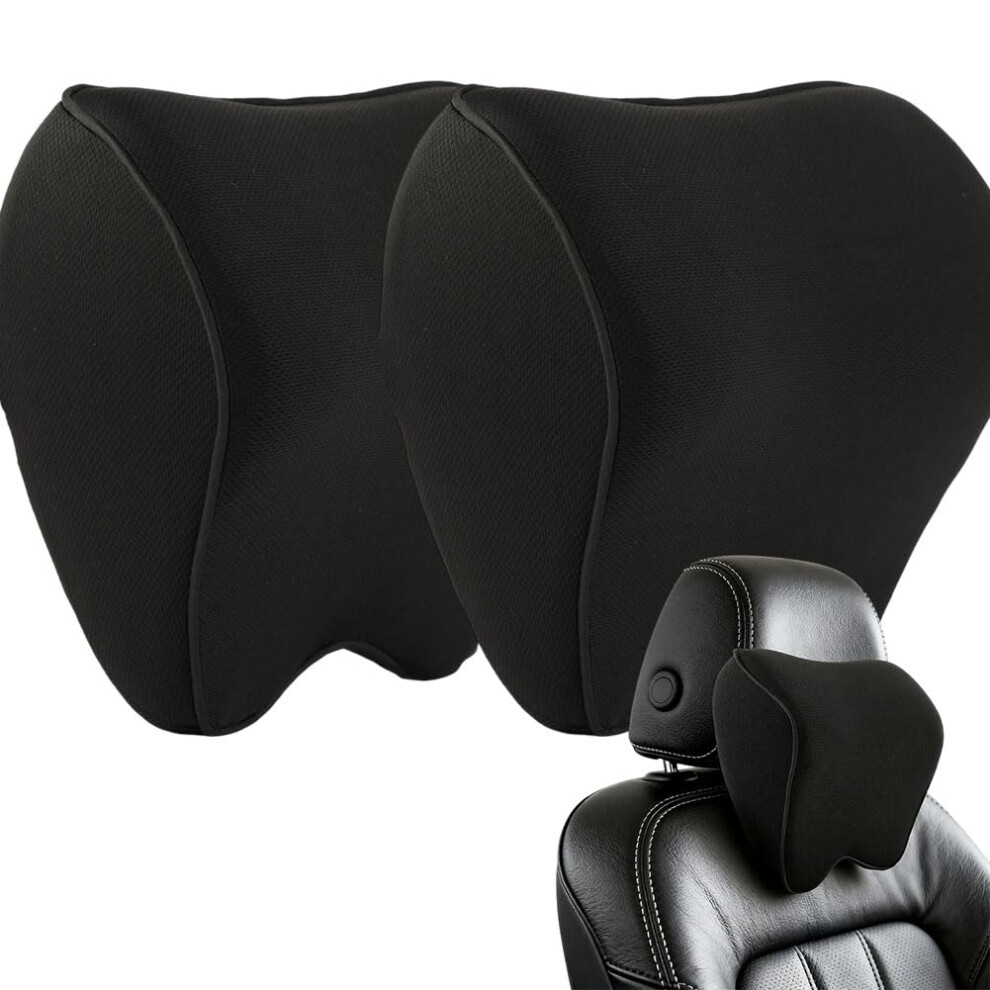 Alaoo Car Neck Support Pillow, 2Pcs Car Seat Headrest For Relieving Neck Fatigue With Adjustable Strap 5051226501746