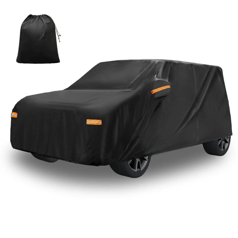 X Autohaux Car Cover For Kia Soul Aluminum Film Outdoor Waterproof Sun Rain Snow Hail Protection With Driver Door Zipper 5051226474798