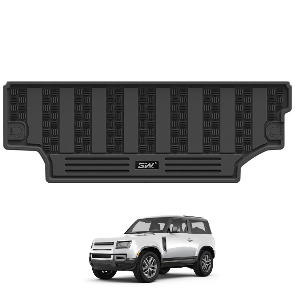 3W Boot Liner Fit For Land Rover Defender 90 2020-2026, All Weather Dog Friendly Tpe Mats, Land Rover Defender 90 Car Mats 5051226480522