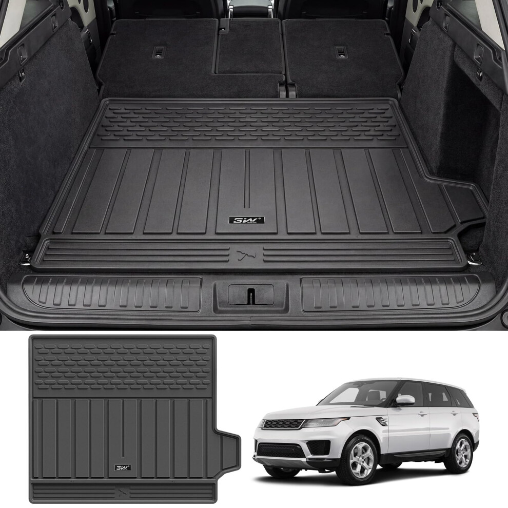 3W Tpe Custom All-Weather Trunk Mat For 2014-2022 Range Rover Sport, Waterproof Anti-Slip Easy To Clean Land Rover Sport Trunk Accessories 5051226480263
