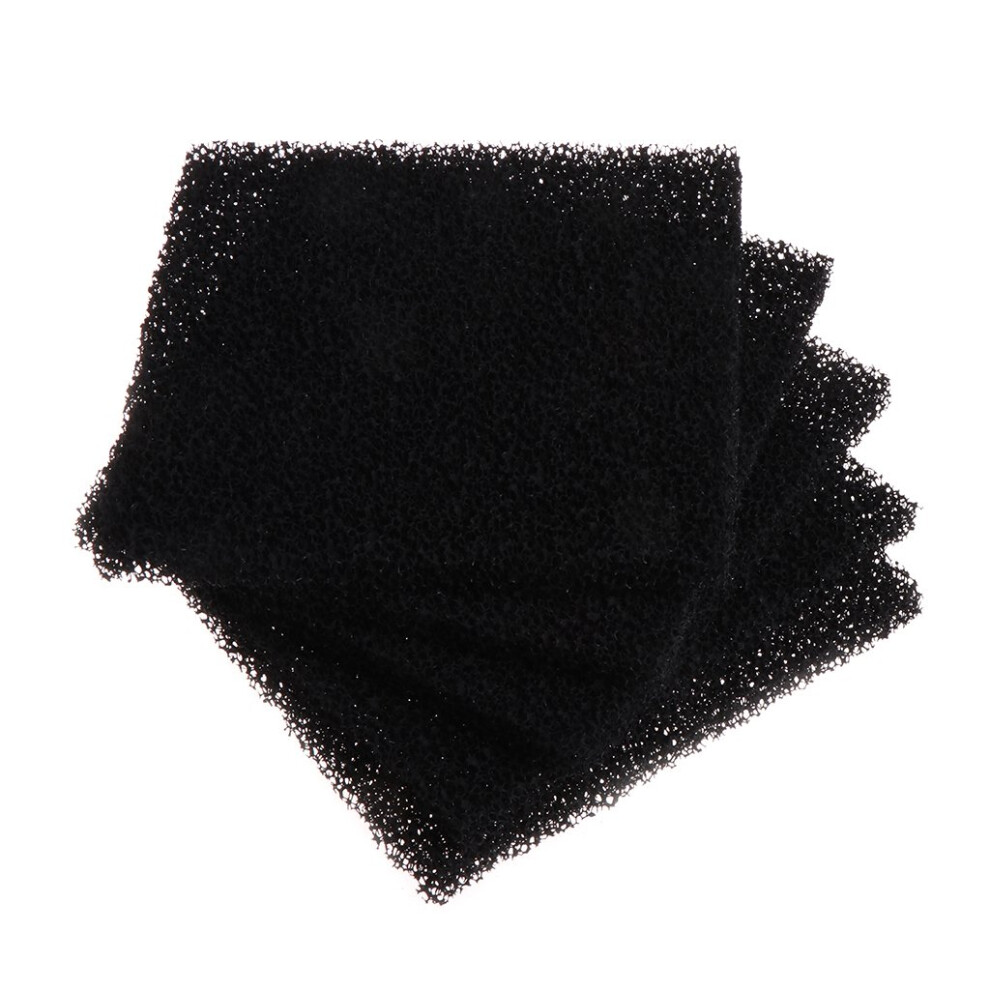 Simplelife 5 Pieces Universal Activated Carbon Foam Sponge Air Filter Impregnated Sheet Pad Black 5051226496516