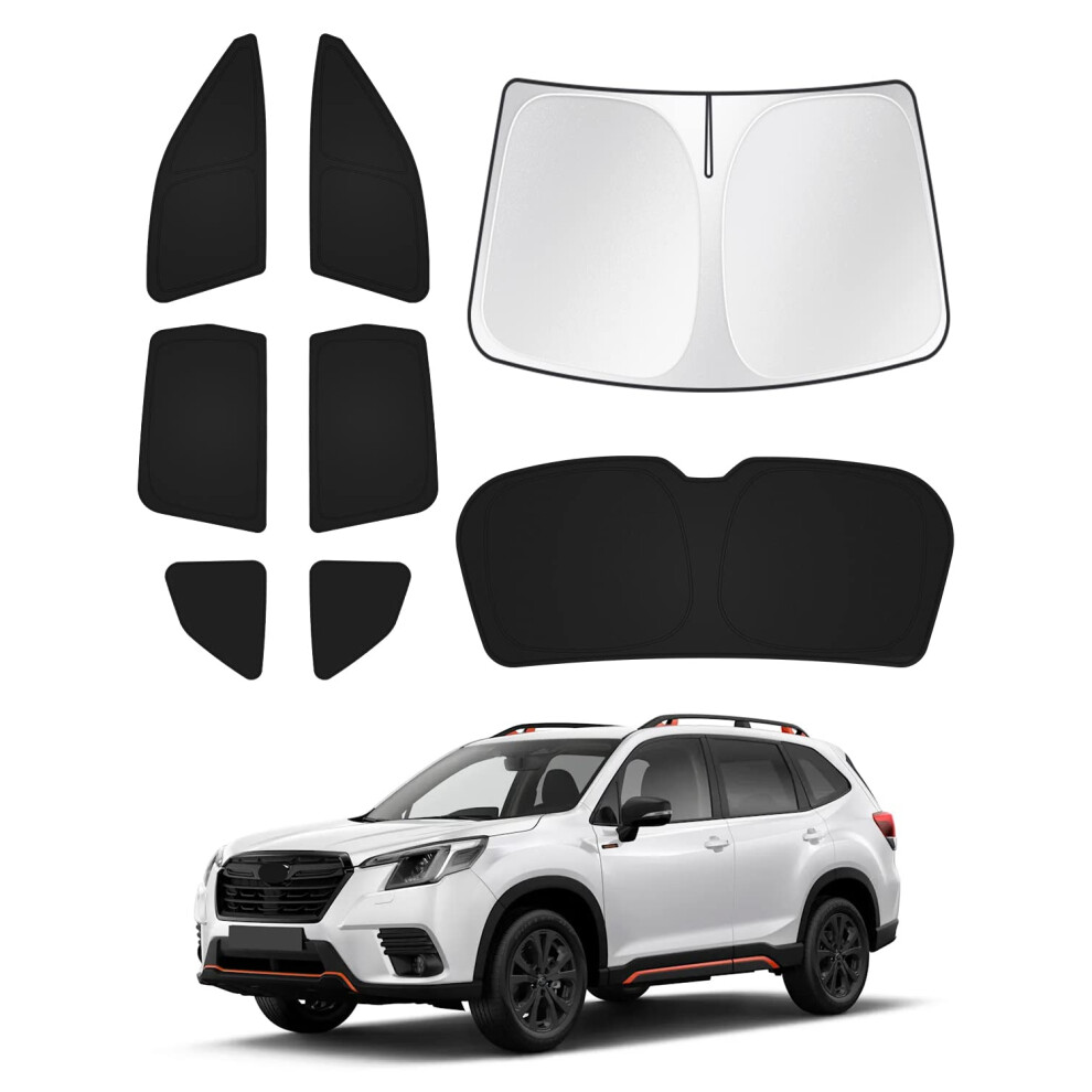 Canvcle Sunshades For 2019-2023 Subaru Forester Accessories Windshield Sunshade Side Rear Windows Sun Visor Privacy Protection Keep Vehicle Cool 5051226477638