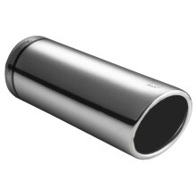 Ulter Sport Exhaust finisher - Round Ø70mm - Length 120mm - Installation 40-60mm - Inox