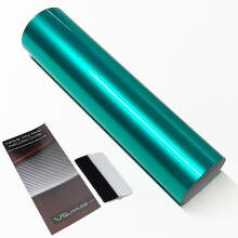 Candy Metallic Car Vinyl Wrap Film [Self Adhesive Air Release Film] with Squeegee Tool - Outdoor Rated for Car Automotive Use (Post Blue, 40 x 200cm)