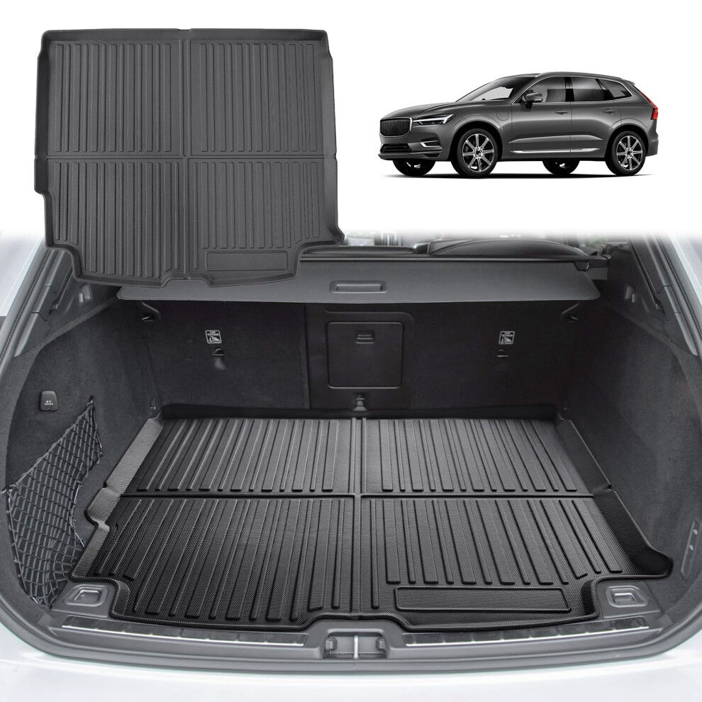 Gafat Compatible With Volvo Xc60 2018-2025 2026 Boot Mat, Easy To Fold, Xc60 Facelift Boot Liner Xc60 2026 Non-Slip Mats Original 3D Scanner Tpe 5051226481253