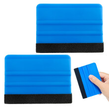2PCS Premium Blue Squeegee Smoothing Tool - Anti-Scratch Trimming Tool for Multi-Use Application Kit of Car Vinyl Wrap, Wallpaper & Window Tint Film