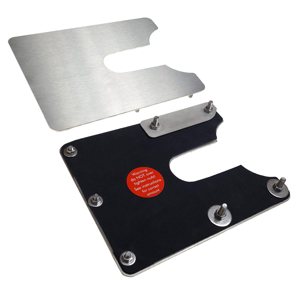 Sussex Installations For3-Rb-Ext-001 Brushed Stainless Repair/Security Shield Compatible With Ford Custom (2013-2023) Van - Rear Barn Door. 5051226468476