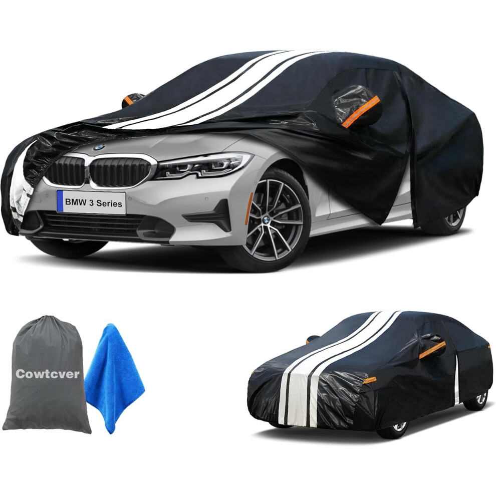 Cowtcver Car Cover Waterproof Breathable, Outdoor Cover Custom Fit Bmw 3 Series F30/F34/G20/G21/G28 Saloon 2010-2026 5051226474286