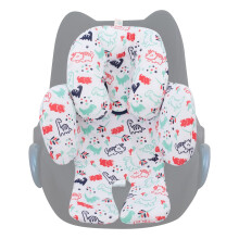 JYOKO KIDS Universal Baby Seat Reducer for Car Seat, Carrycot and Pushchair | Soft Cushion Made of Breathable Organic Cotton