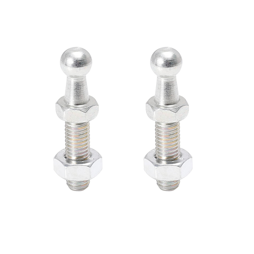 X Autohaux 2 Set 10Mm M8x25mm Car Gas Strut Ball Stud Tone Silver 5051226505638