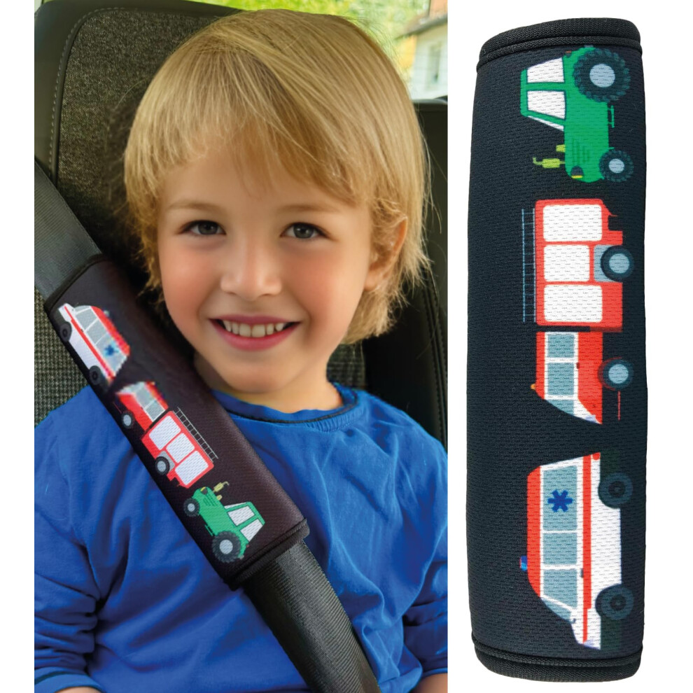 Heckbo 1X Kids Car Seat Belt Pads Seat Belt Protectors - Cars - Seat Belt Pads For Kids And Babies- Ideal For Any Seat Belt Car Booster Seat Kids