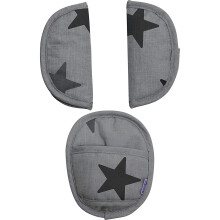 Dooky Car Seat Belt Pads, Harness Strap Pads for Baby's Protection, Universal Size Suitable for 3- and 5-Point Belt System, Group 0+ yrs, 3-Piece Set
