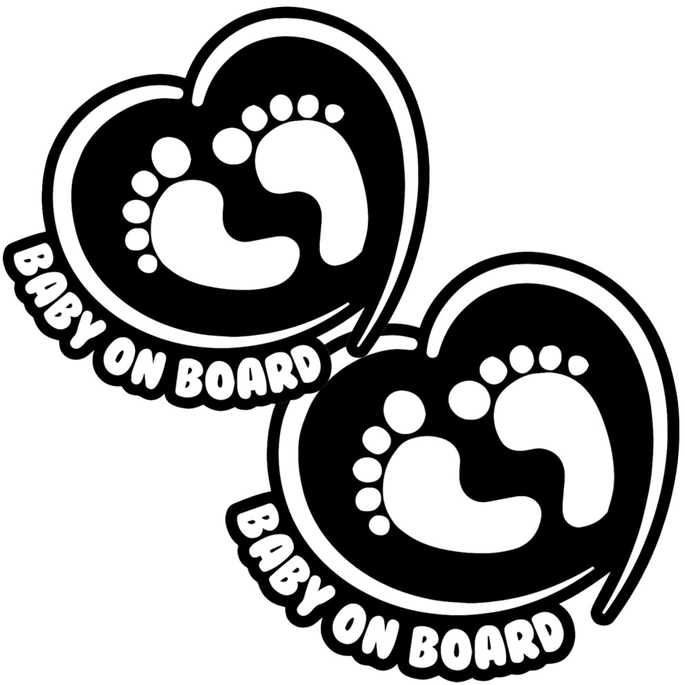 Totomo Baby On Board Sticker For Cars Funny Cute Safety Caution Decal Sign For Car Window And Bumper No Need For Magnet Or Suction Cup