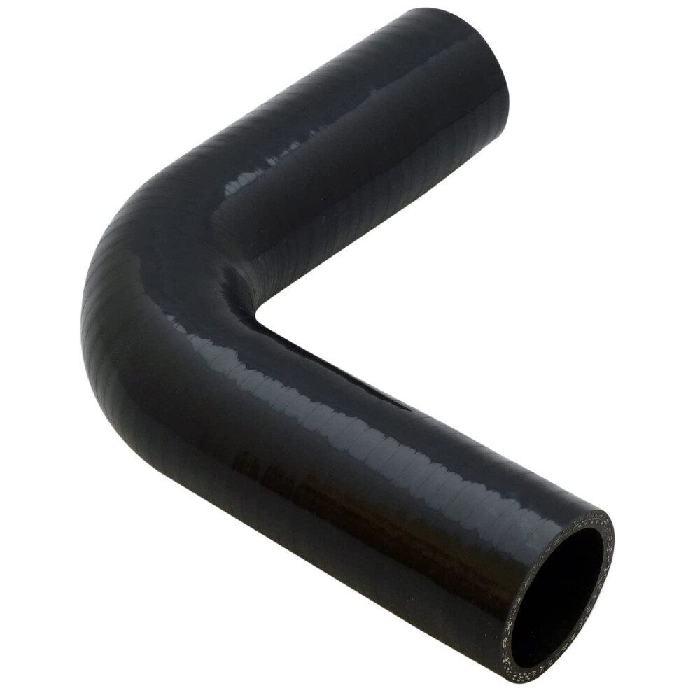 90 Degree Silicone Turbo And Coolant Reinforced Hose Elbow Id: 16Mm - Black 5051226501012