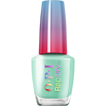 OPI RapiDry No Further Delays | Opaque Bright Seafoam Crme Quick Dry Nail Polish | Vegan, Smudge Proof, Fast Drying