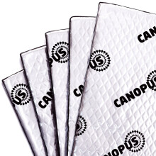 CANOPUS Professional Car Sound Deadening Self Adhesive Mat 80 mil, 5 sqft, Pack of 5 Sheets, Butyl Sound Deadener Mat