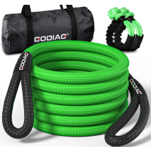 GODIAG Kinetic Recovery Rope 1"30ft (46500lbs) Heavy Duty Tow Strap with 2 Soft Shackles,Offroad Recovery Kit for Truck,Jeep,ATV,UTV, Tractor