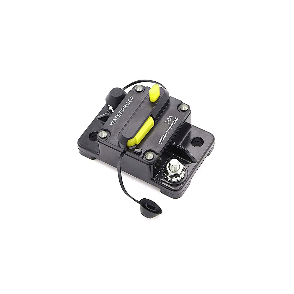 30-300A Amp Car Circuit Breaker 12V-48V Dc Waterproof Car Audio Inline Circuit Breaker With Manual Reset Fuse Holder Inverter For Motor Car Marine 5051226493805