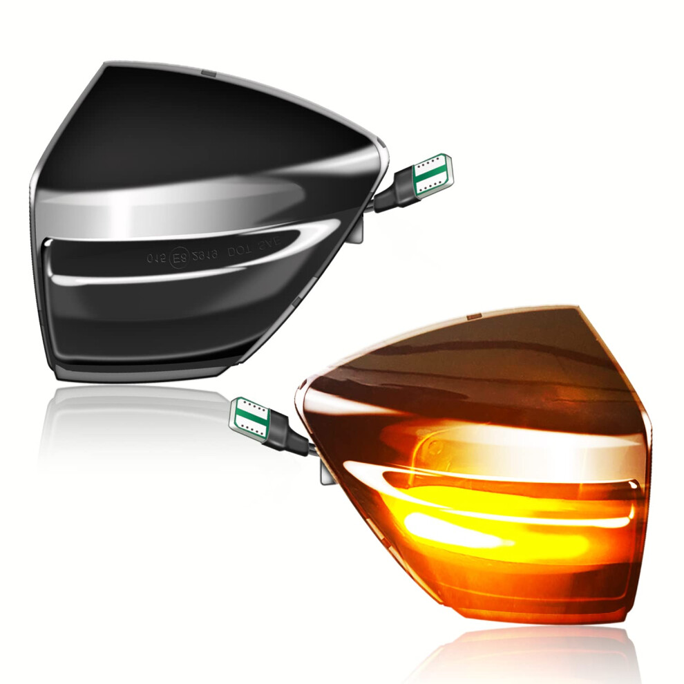 Asasytal Led Dynamic Turn Signals, Side Marker Sequential Blinker E8 Indicator Lamp Amber/Yellow 5051226509537