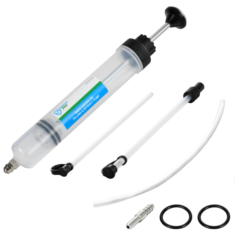 Smotivepro 500Cc Oil Extractor Pump With Fluid Transfer Hose, Efficient Engine O 5002212114822