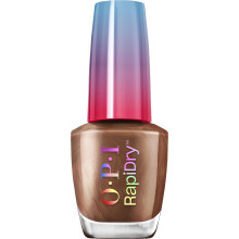 OPI RapiDry Awe of a Sudden | Opaque Dunkelbrauner Schimmer Schnelltrocknender Nagellack