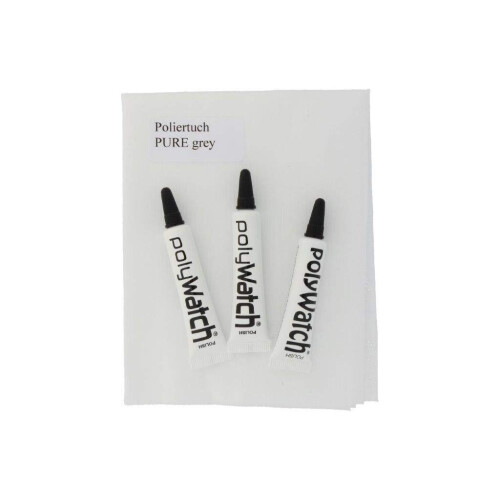 PUREgrey Polywatch polishing paste to remove scratches from plastics 3 Pieces