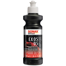 SONAX PROFILINE ExCut 05-05 (250 ml) - For sanding down scratched paintwork or locally sanded paint layers. High abrasion combined with high degree