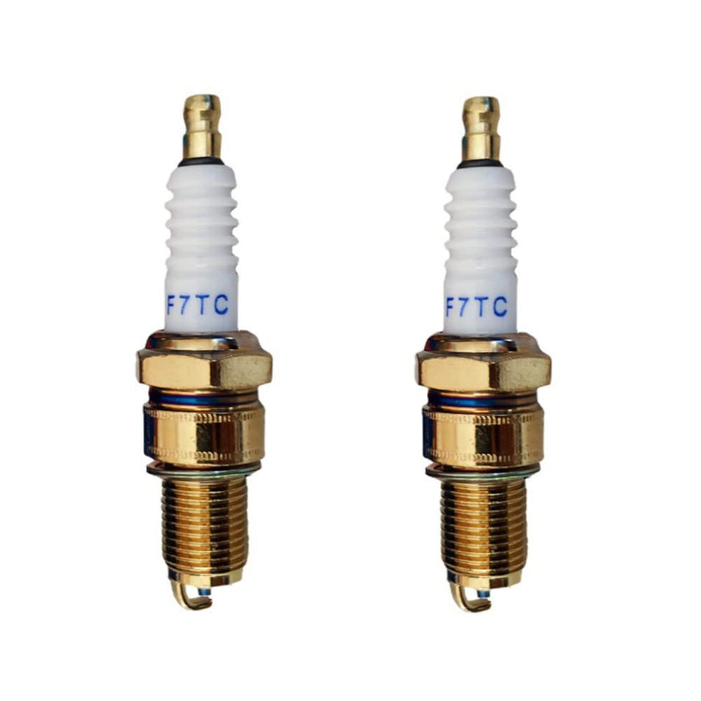 2 Pcs Replacement Of F7tc Spark Plug Gasoline Engine Spark Plug For Generator Tractor Atv Dirt Bike Go Kart Moped Scooter 5051226504266