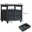 LELELINKY Farmhouse Bedside Table with 2 Drawers and Open Storage 2