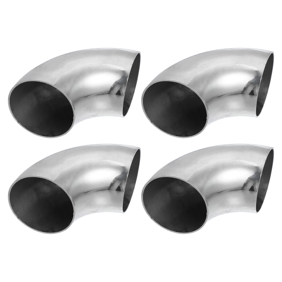 X Autohaux 4Pcs Od 2.48 Inch 90 Degree Bend Exhaust Tube Mandrel Bend Elbow 5051226498022