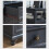 LELELINKY Farmhouse Bedside Table with 2 Drawers and Open Storage 3