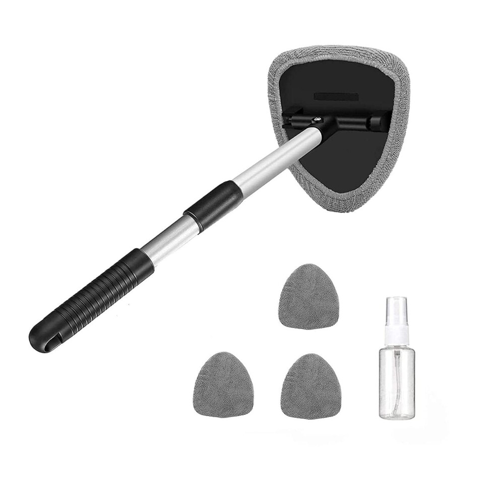 Dingfeng Car Windscreen Cleaner, 6 Pcs Expandable Window Cleaner Tool, 180 Rotating Head With 4 Reusable Microfiber Pads For Inside & Outside Car 5051226510267