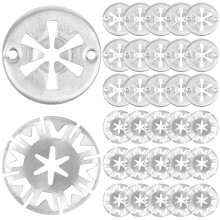 JatilEr 30 Pcs Heat Shield Clips, 30mm Heat Shield Repair Kit Steel Locking Star Washer Clips Shield Fasteners Engine Under Cover Fixing Clips