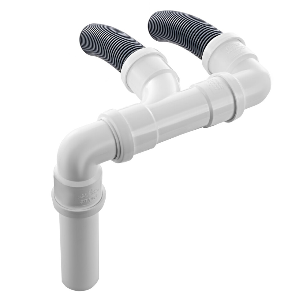 Bits4reasons New Model Double Caravan (Twin) Caravan Waste Water Outlet Pipe System Adaptor With Floplast Home Plumbing Grade Fittings Ce Standard Te 6094946370185