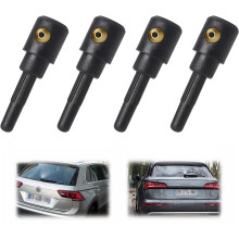4Pcs Universal Rear Screen Washer Jet Nozzle – Single Hole Spray Head for VW Golf Skoda Audi A3/A4/A6 – Car Windscreen Cleaner Replacement