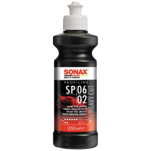 SONAX PROFILINE SP 06-02 (250 ml) - rough, highly abrasive paste for sanding down extremely weathered and scratched paint layers, Silicone-free