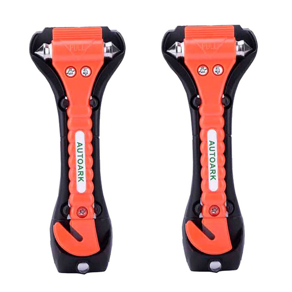 Autoark Car Safety Antiskid Hammer Seatbelt Cutter Emergency Class - Window Punch Breaker Auto Rescue Disaster Escape Life-Saving Hammer Tool,2 5051226549946