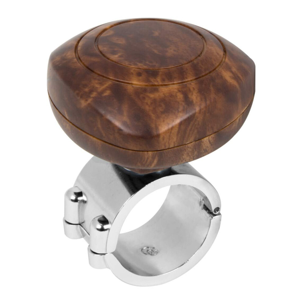 Gg Grand General 80088 Matte Wood Plastic Steering Wheel Spinner Knob Brown 5051226500725