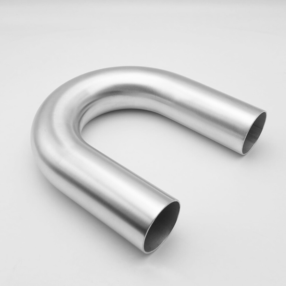 Ac Performance 2" (51Mm) Od 180 Degree Aluminum Elbow Intercooler Pipe Air Intake Tube, 1.5D Radius, Center To Center Distance 6.22" (158Mm) 5051226501166