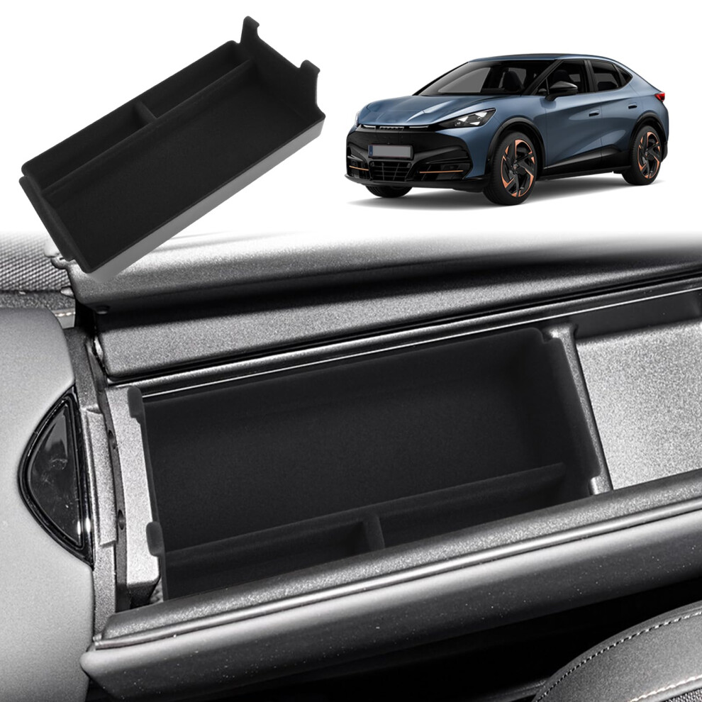 Gafat Compatible With New Cupra Tavascan 2025 2026 Centre Console Storage Box, From 2024 Armrest Vz Organiser Tray Trays, Made Of Flocking 5051226538230