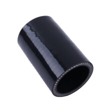 LUXERAD 51mm ID 2 Inch Silicone Straight Hose Connector 76mm Length Black Hoses