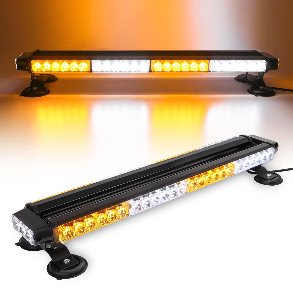 Routeking Strobe Flashing Bar - 26.5" 54 Led Double Side High Intensity Automotive Warning Beacon, 12V/24V Emergency S With Magnetic Base Light 5051226509315