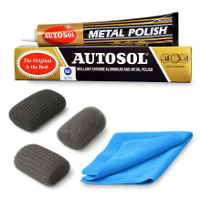 All-Purpose Metal Polish Kit – 3-Grade Steel Wool (0000, 00, 1) & Premium Microfibre Cloth – Chrome, Stainless Steel, Brass, Copper & Silver Clean