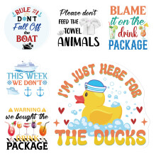 Cruise Door Magnets Ship Decorations - 6 Pcs Ship Cabin Magnets Yellow Duck Stickers Funny Decorations for Fridge Cabin Garage Car Party Carnival
