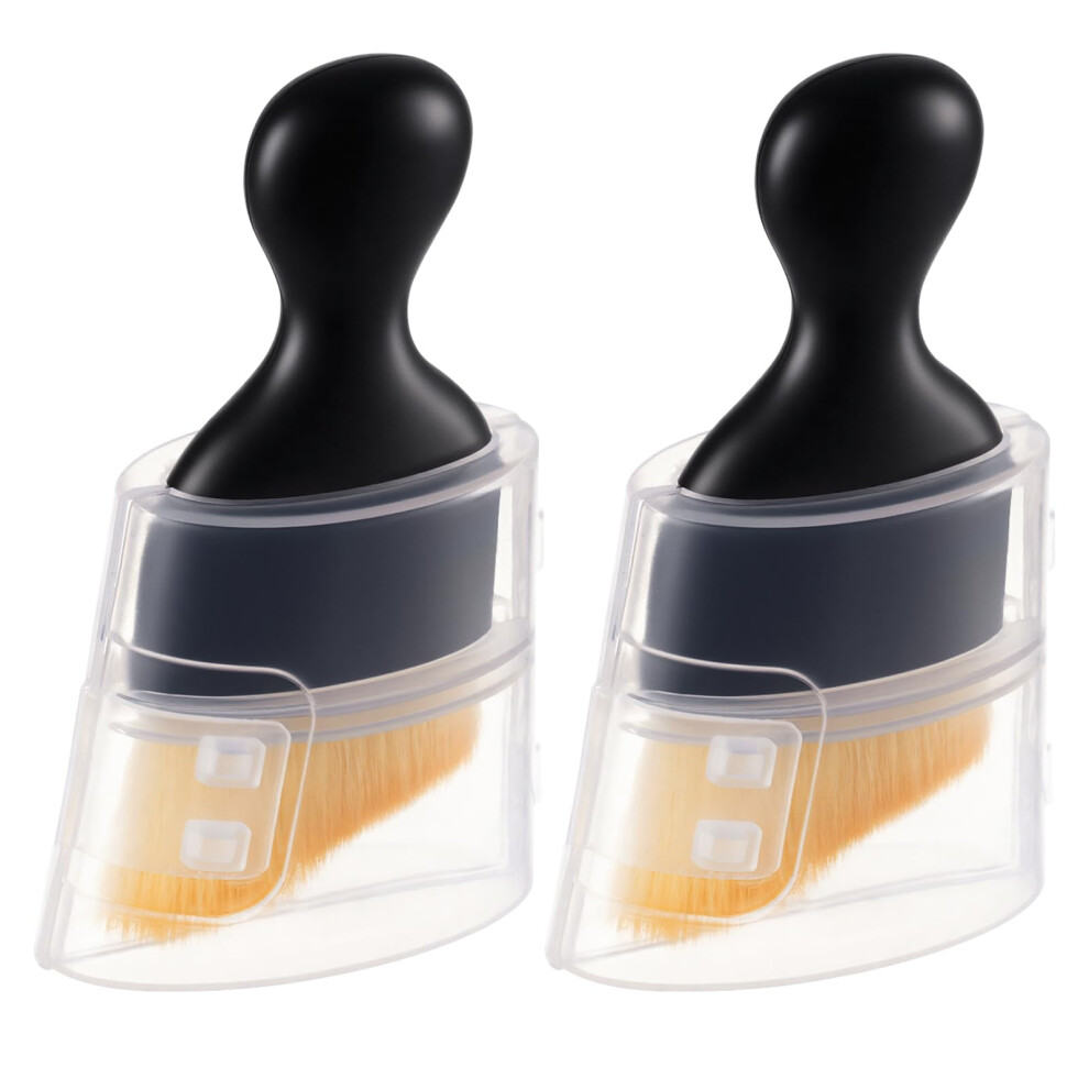 Hotut Car Interior Cleaning Brush,2 Pieces Brushes Soft Bristles Detailing Dusting,Multipurpose Dust Removal Cleaning Brush,Scratch-Free Cleaning,For 5051226516344